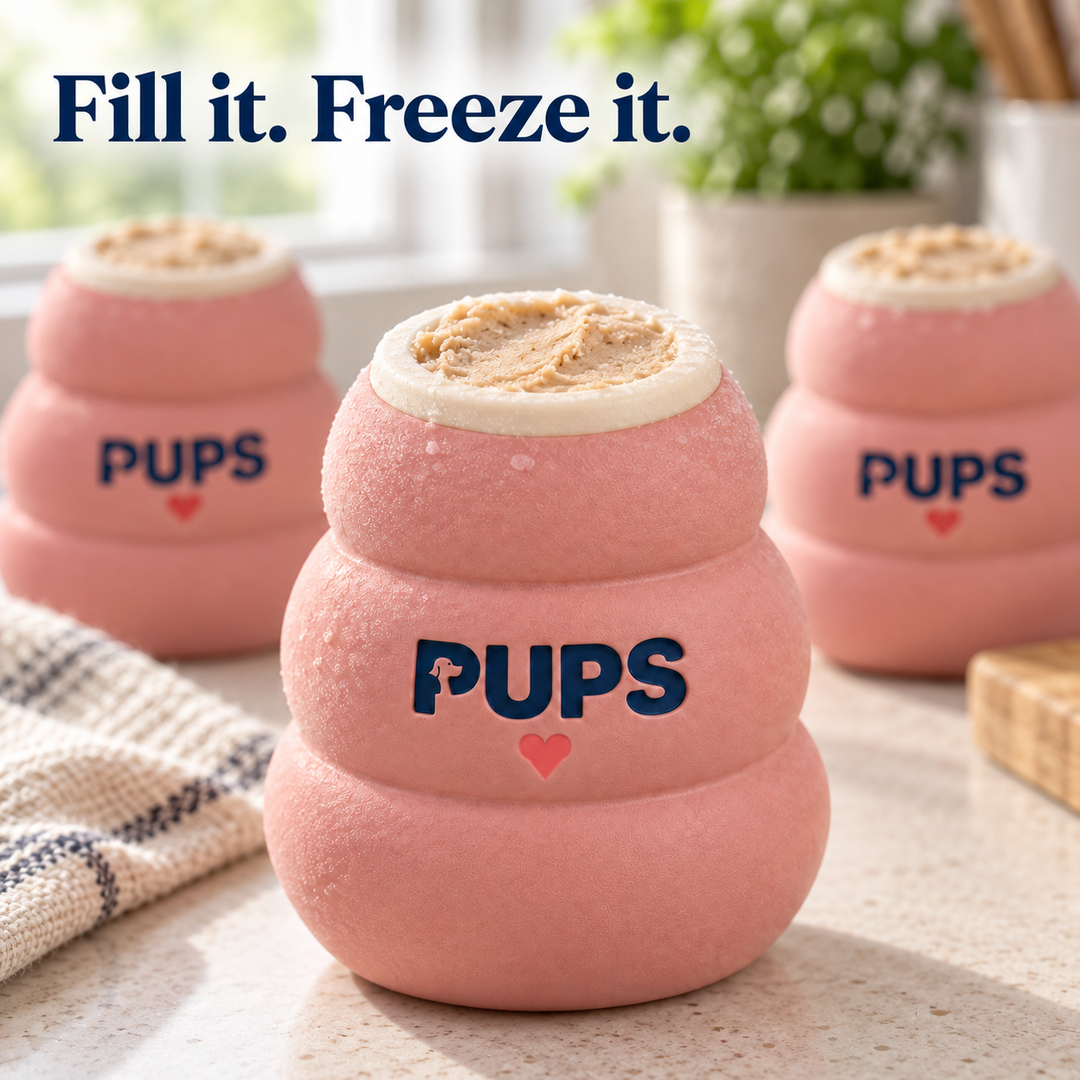 Treat toy filled with PUPS