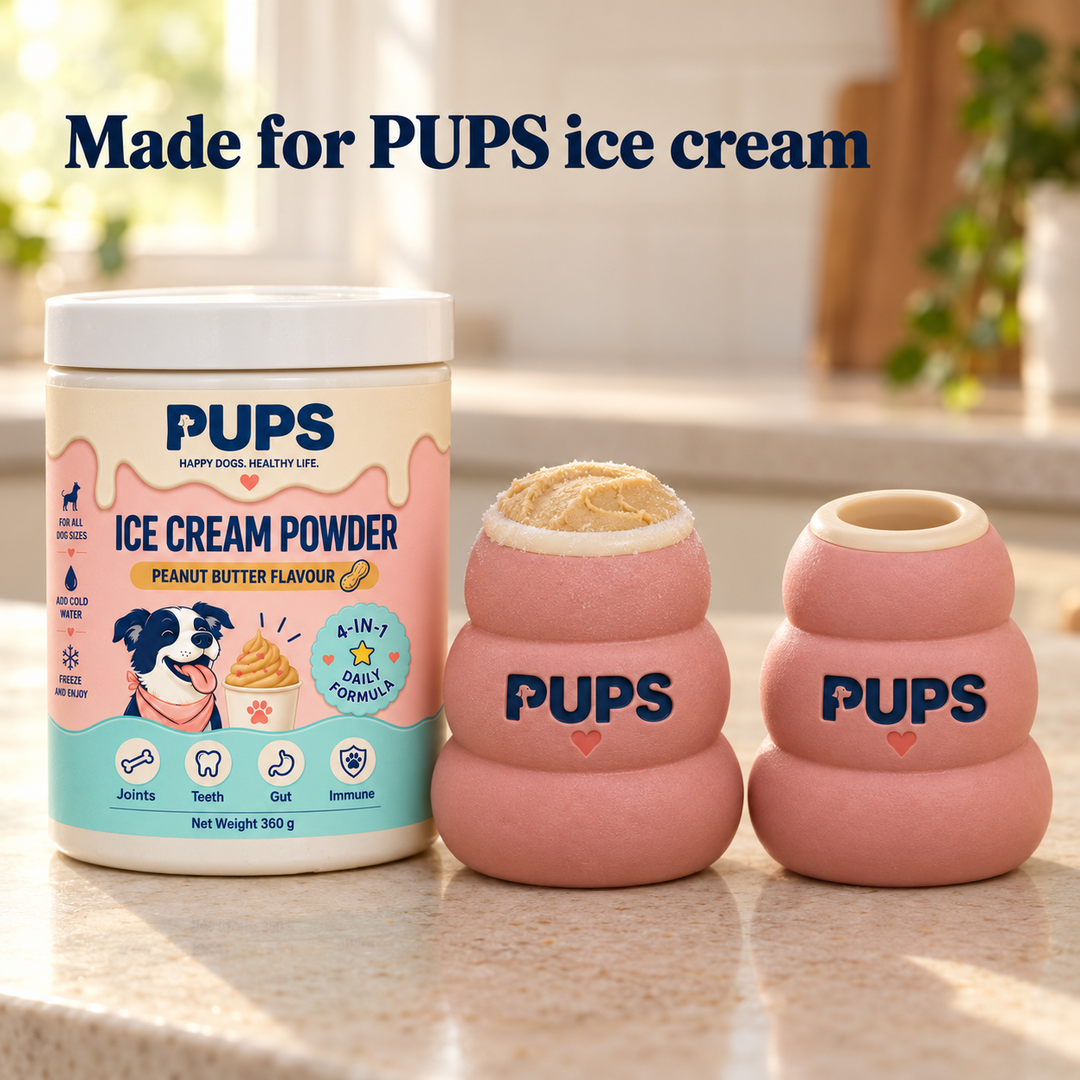 Treat toys with the PUPS tub