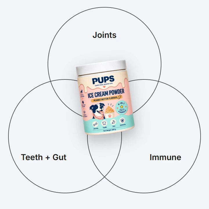 Joints, teeth plus gut, and immune around the PUPS tub