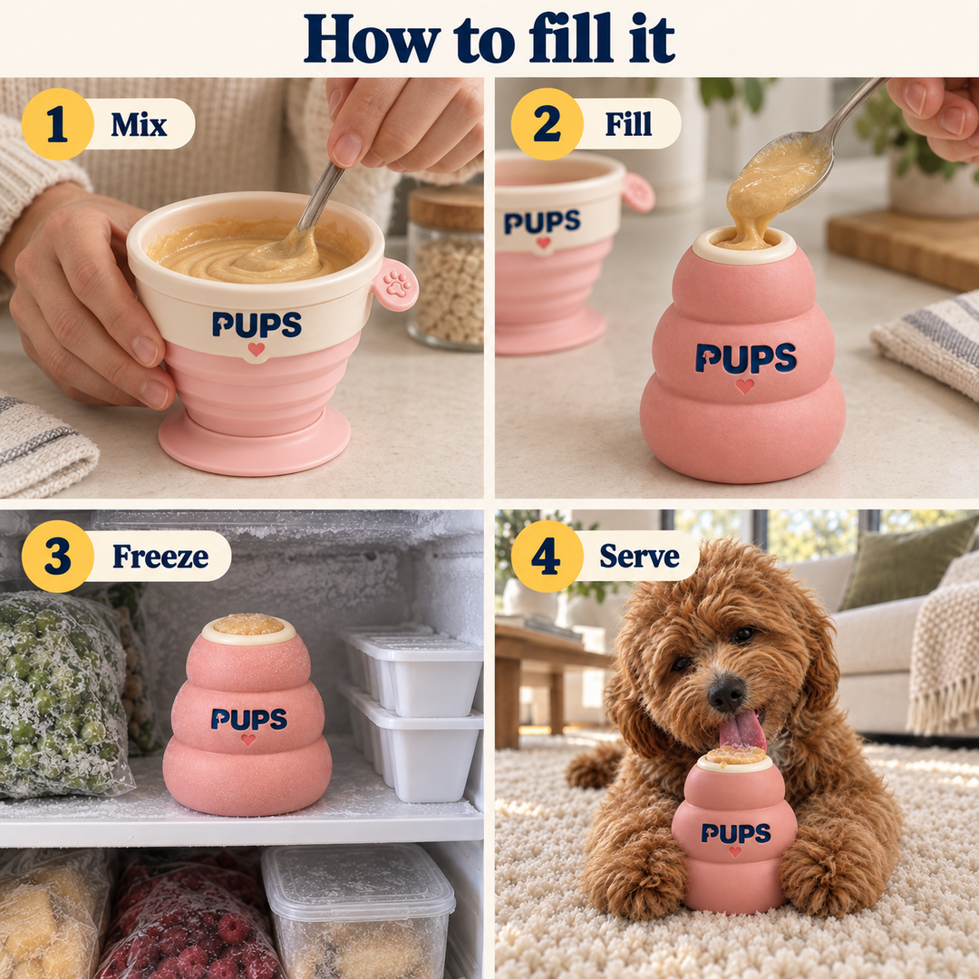 How to fill a treat toy