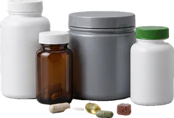 4 supplement tubs