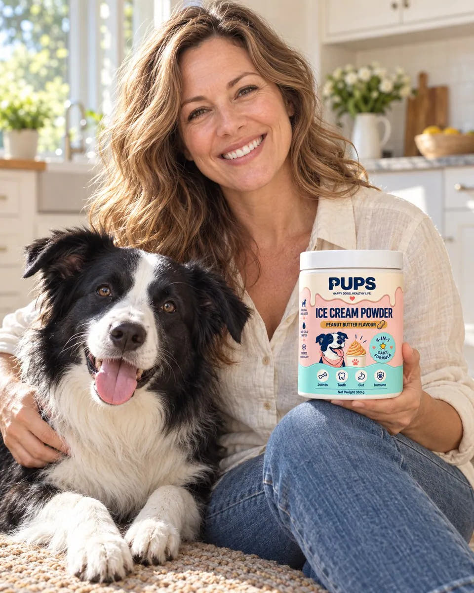 Amanda Jacobs, founder of PUPS, with her dog